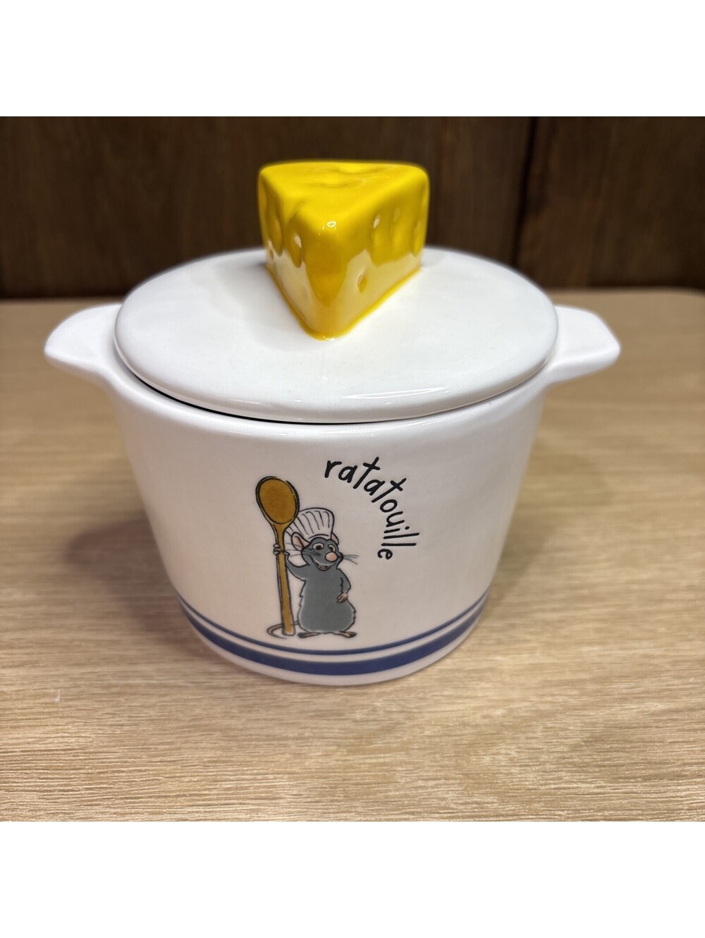 Rae Dunn Disney Pixar Ratatouille Mini Ceramic Cheese Baking Dish, Pre-owned
